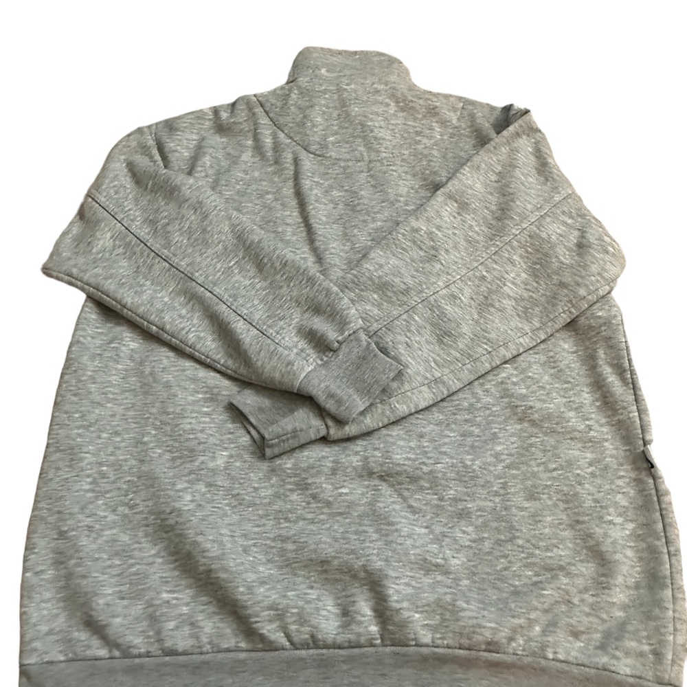 Nike Vintage swoosh Logo Sweatshirt 1/4 Zip Top XL Light Gray - Picture 3 of 12